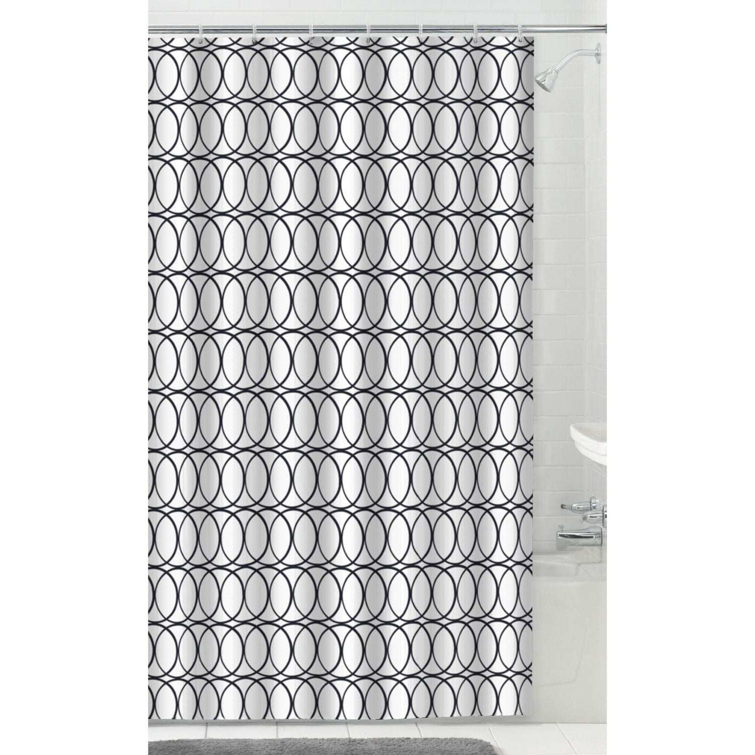 Mainstays Fabric Shower Curtain With 12 Hooks Walmart Canada