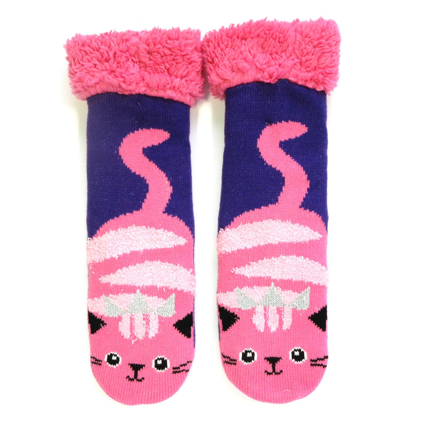 GIRL'S CAT 7G SHERPA LINED READING SOCKS | Walmart Canada