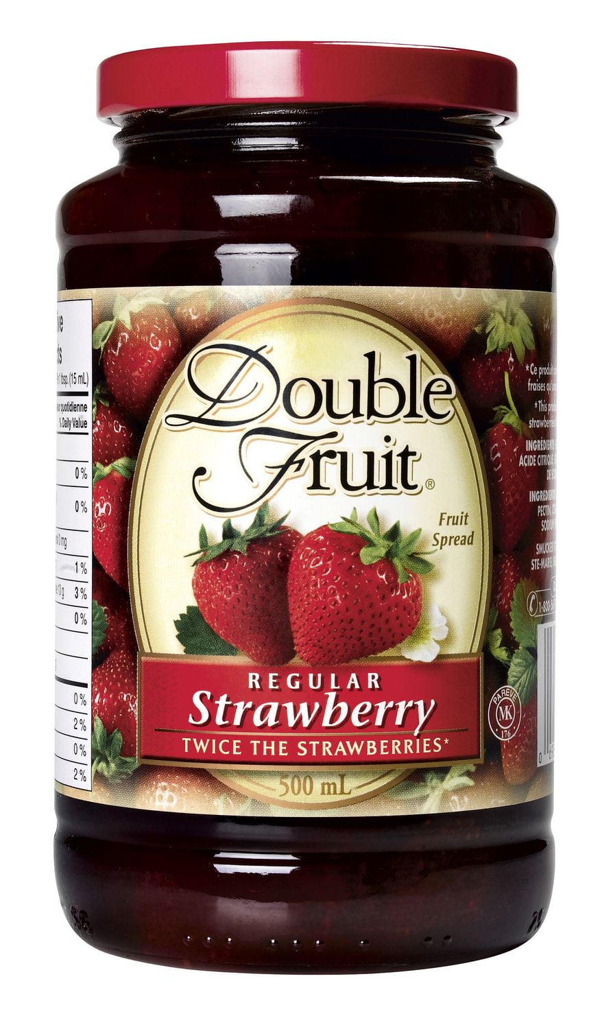 Double Fruit Regular Strawberry Fruit Spread 500mL Walmart Canada