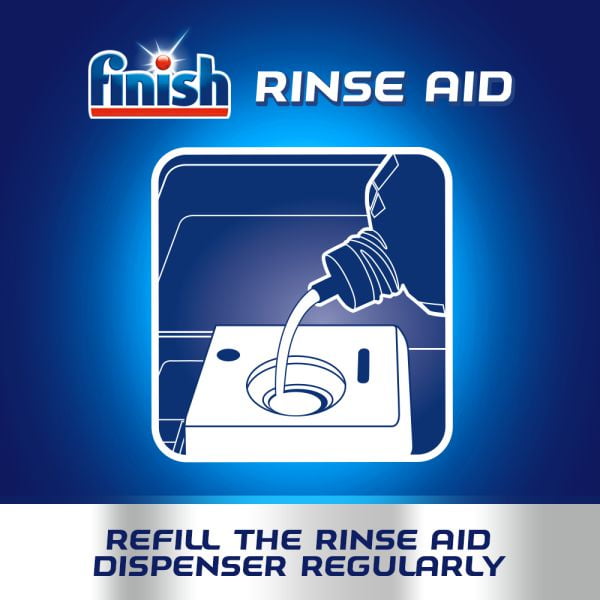 Finish Jet-Dry, Dishwasher Rinse Aid, Original, Dishwasher Rinse Agent &  Drying Agent - 621 ml