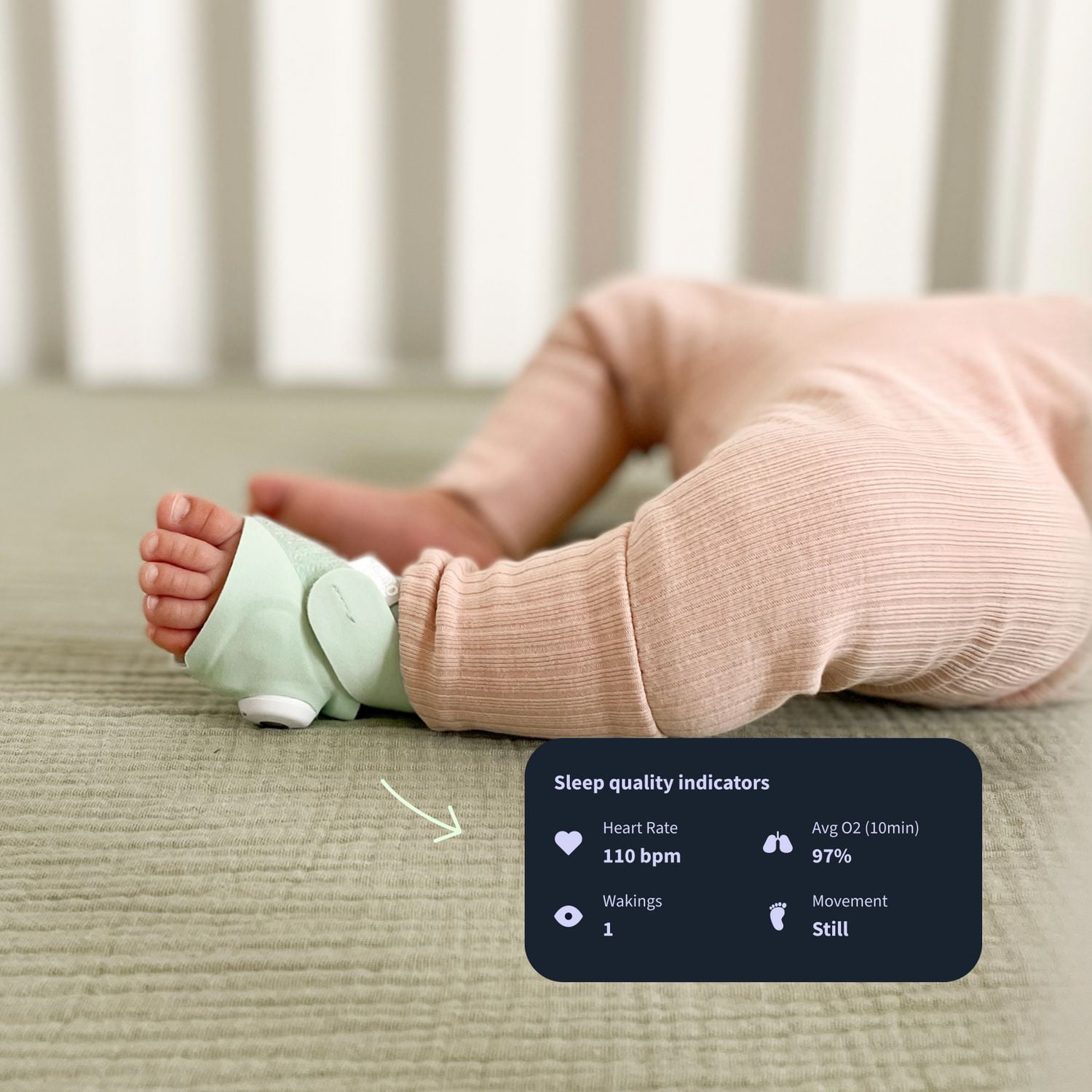 Sense U Baby Smart Sock Sense U Baby Foot Sock Monitor Smart Sock