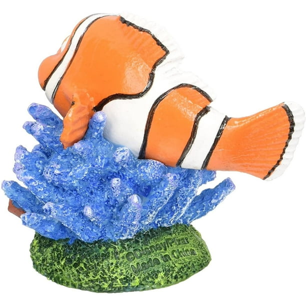 Penn Plax Finding Nemo Mini Dory On Coral Aquarium Ornament