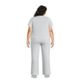 thumbnail image 3 of George Plus Women's Hacci Knit Top and Bottom 2-Piece Set, 3 of 6