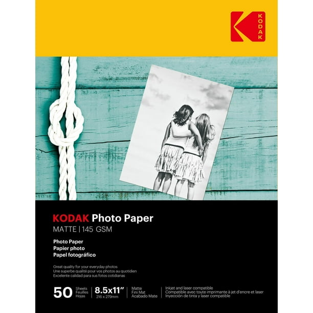 Kodak Papier Photo Zink Premium 2x3 Pouces (100 Feuilles) Compatible avec  Les appareils Photo et imprimantes Kodak PRINTOMATIC, Kodak Smile et Step :  : Fournitures de bureau