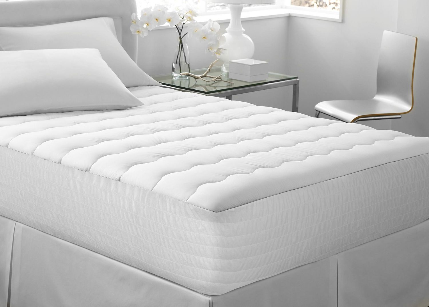 luxury quilted memory foam mattress pad 