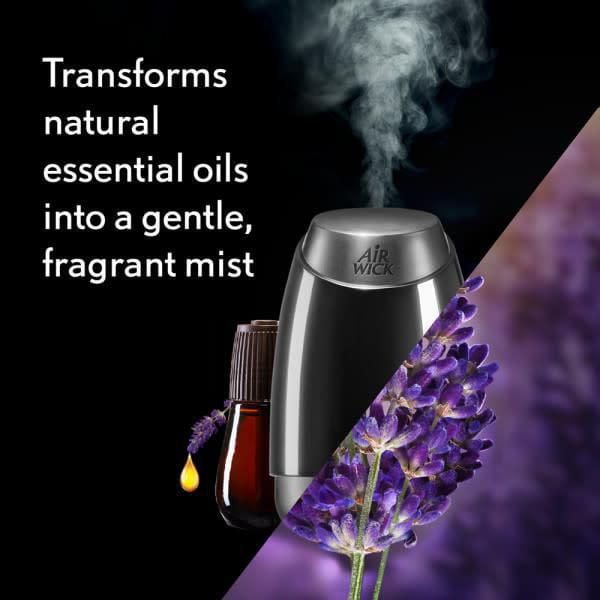 Air Wick Flacon d'huile aromatique - Recharge d'huile parfumée pour  diffuseur Air Wick - Parfum : Huile essentielle de lavande relaxante de 20  ml. : : Cuisine et Maison