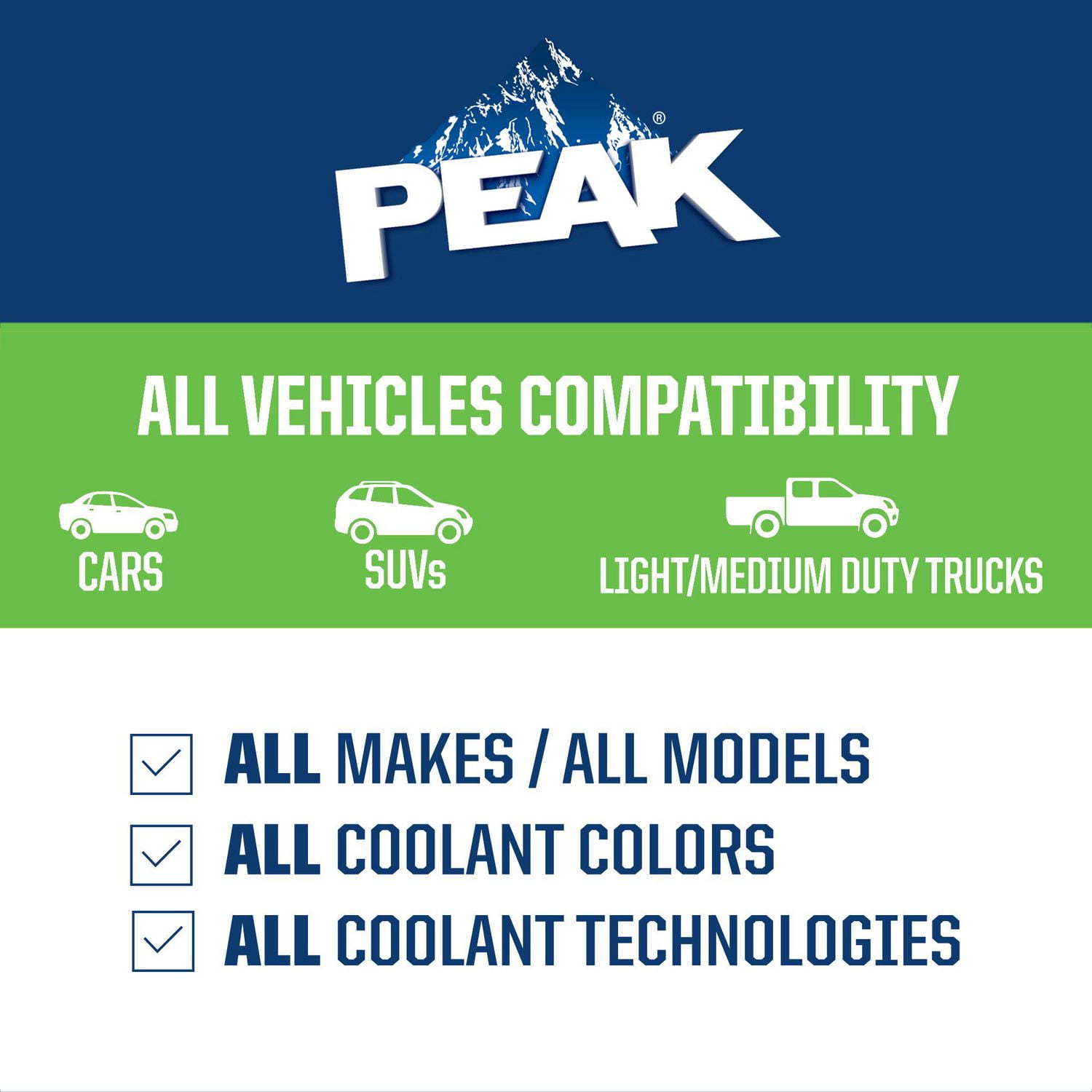 PEAK® Antifreeze + Coolant Concentrate for All Vehicles