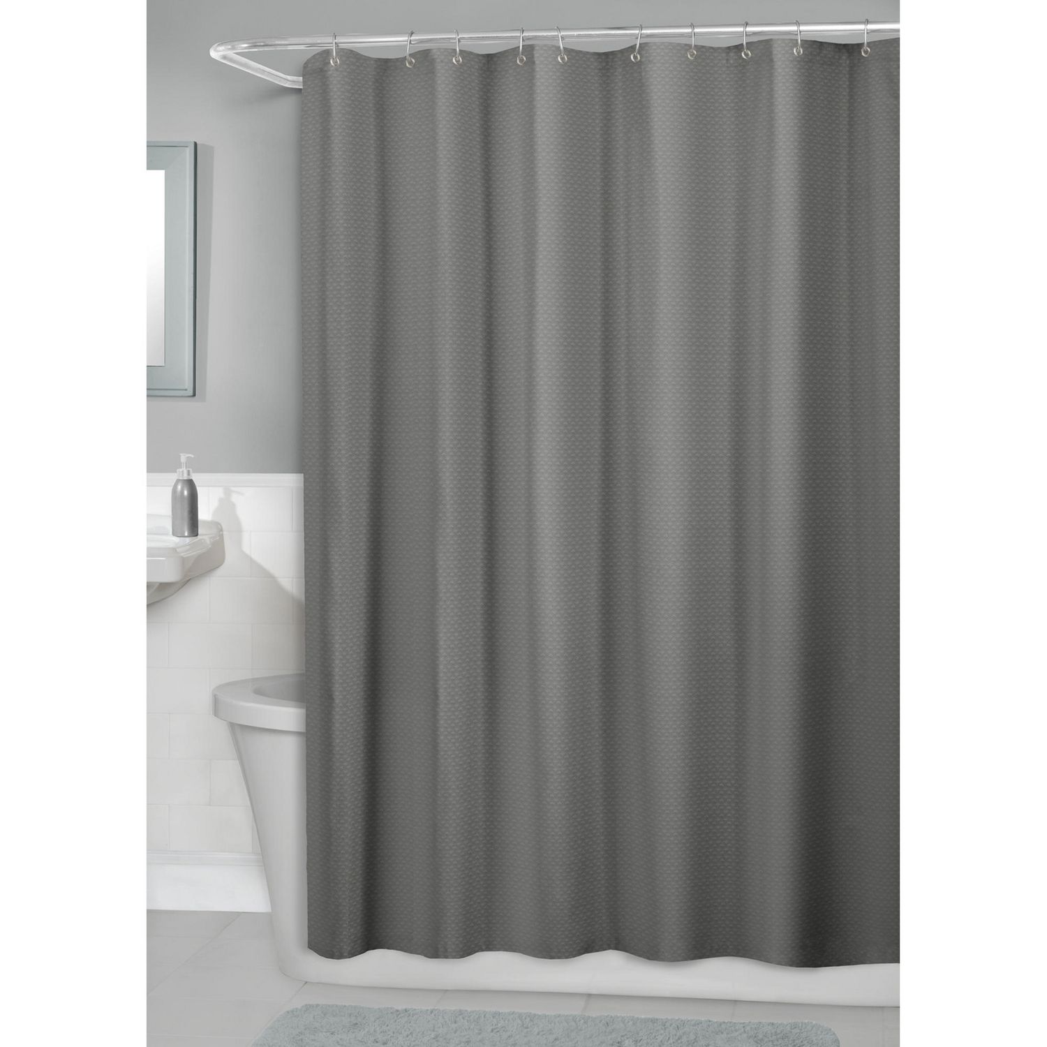Hometrends Waffle Fabric Shower Curtain, Contempo Fabric Shower Curtains Canada