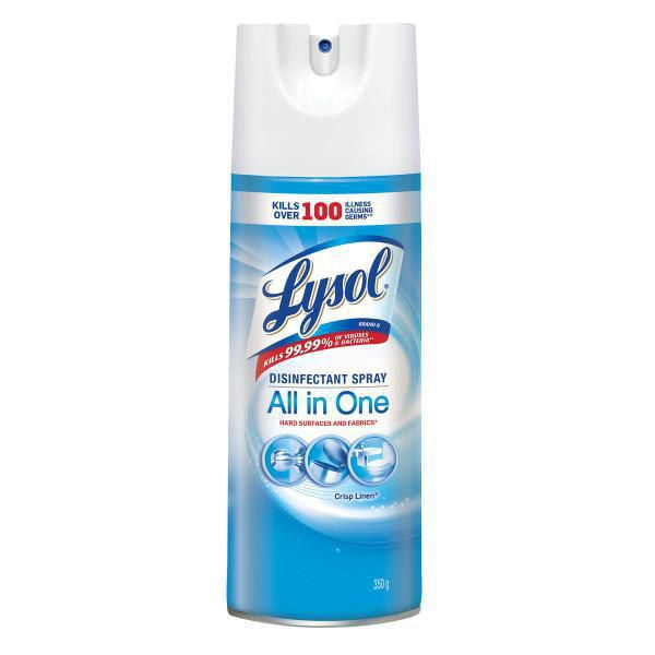 Lysol Disinfectant Spray Crisp Linen Disinfect and Eliminate