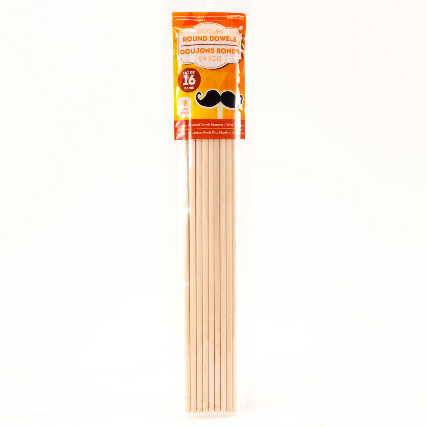 Bamboo Dowel Rods, 12-Count