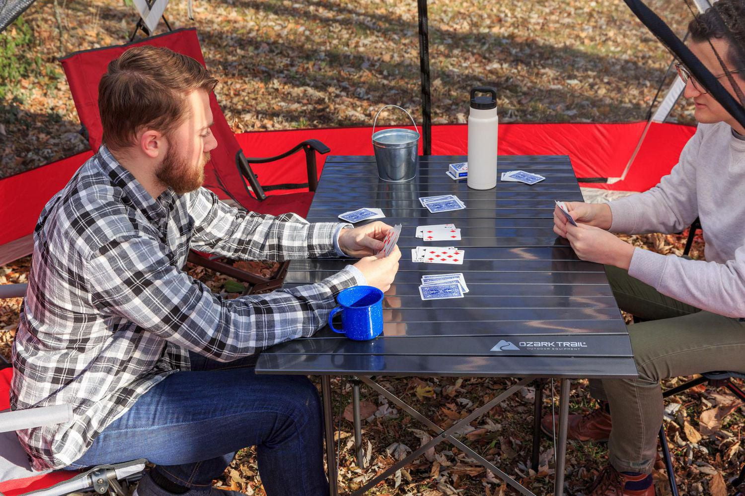 Ozark trail aluminum 2025 roll top camp table