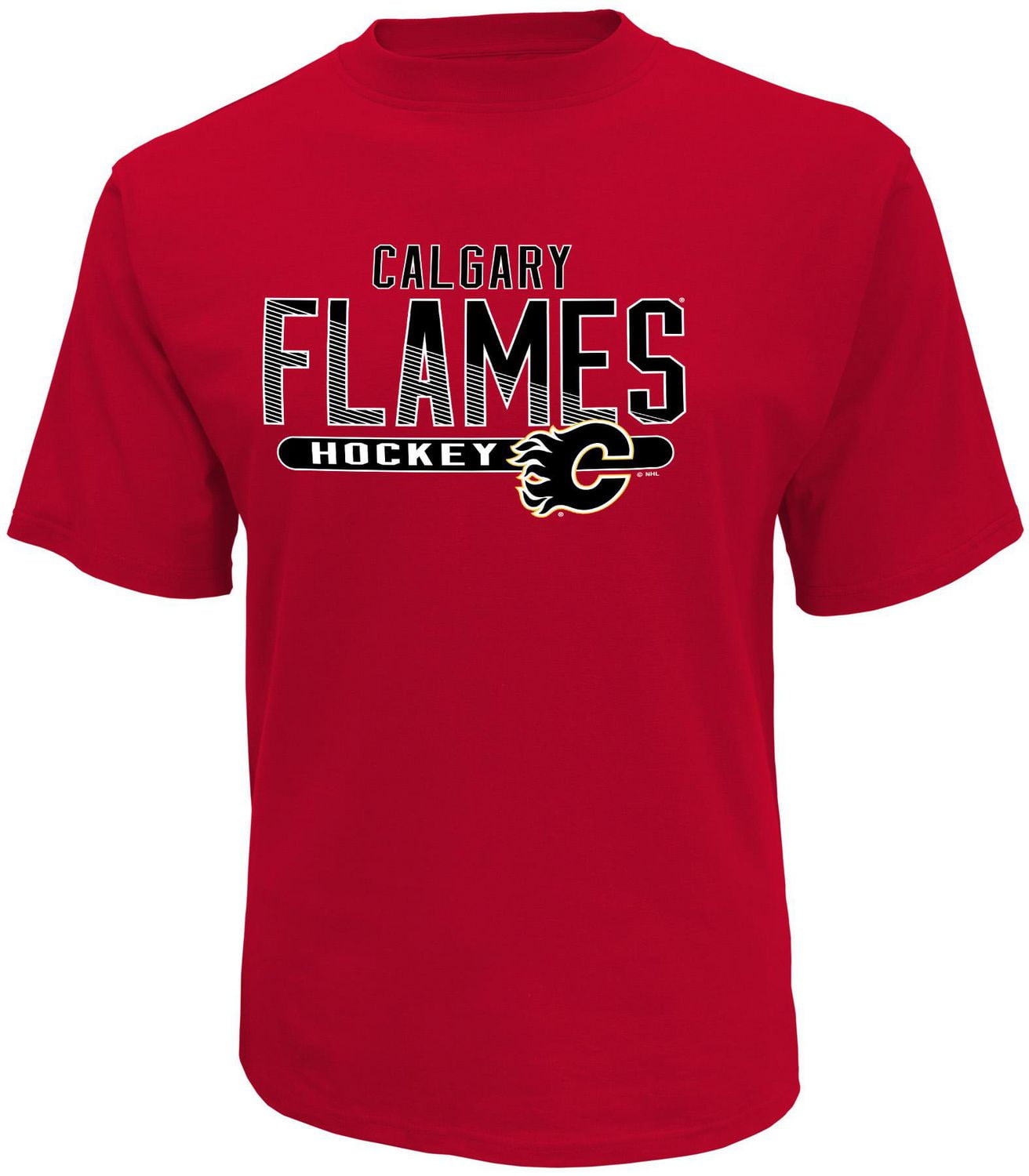 NHL Men's Calgary Flames Crew Neck short Sleeve Classic Fit TShirt