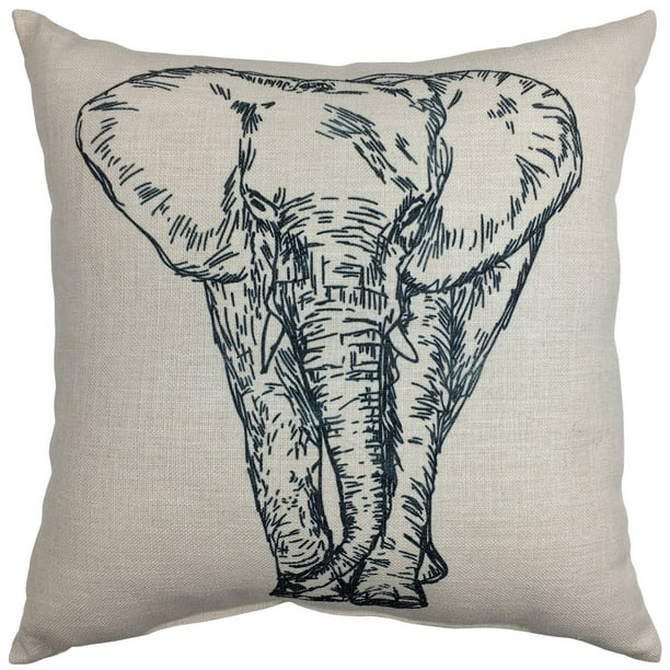 Coussin décoratif hometrends à imprimé de l'éléphant