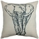 Coussin décoratif hometrends à imprimé de l'éléphant – image 1 sur 1