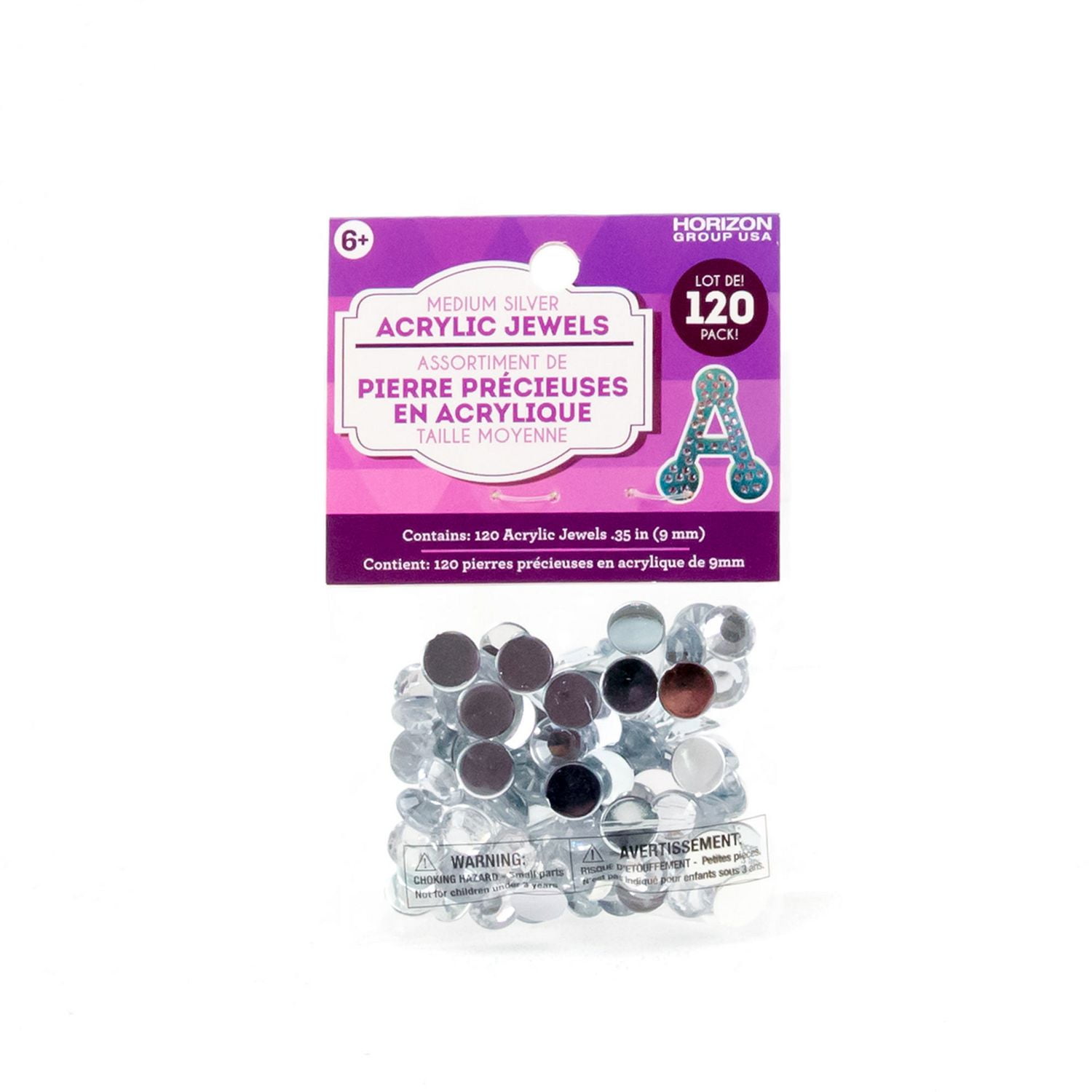 Horizon Group Usa 9mm Silver Acrylic Jewels Walmart Canada