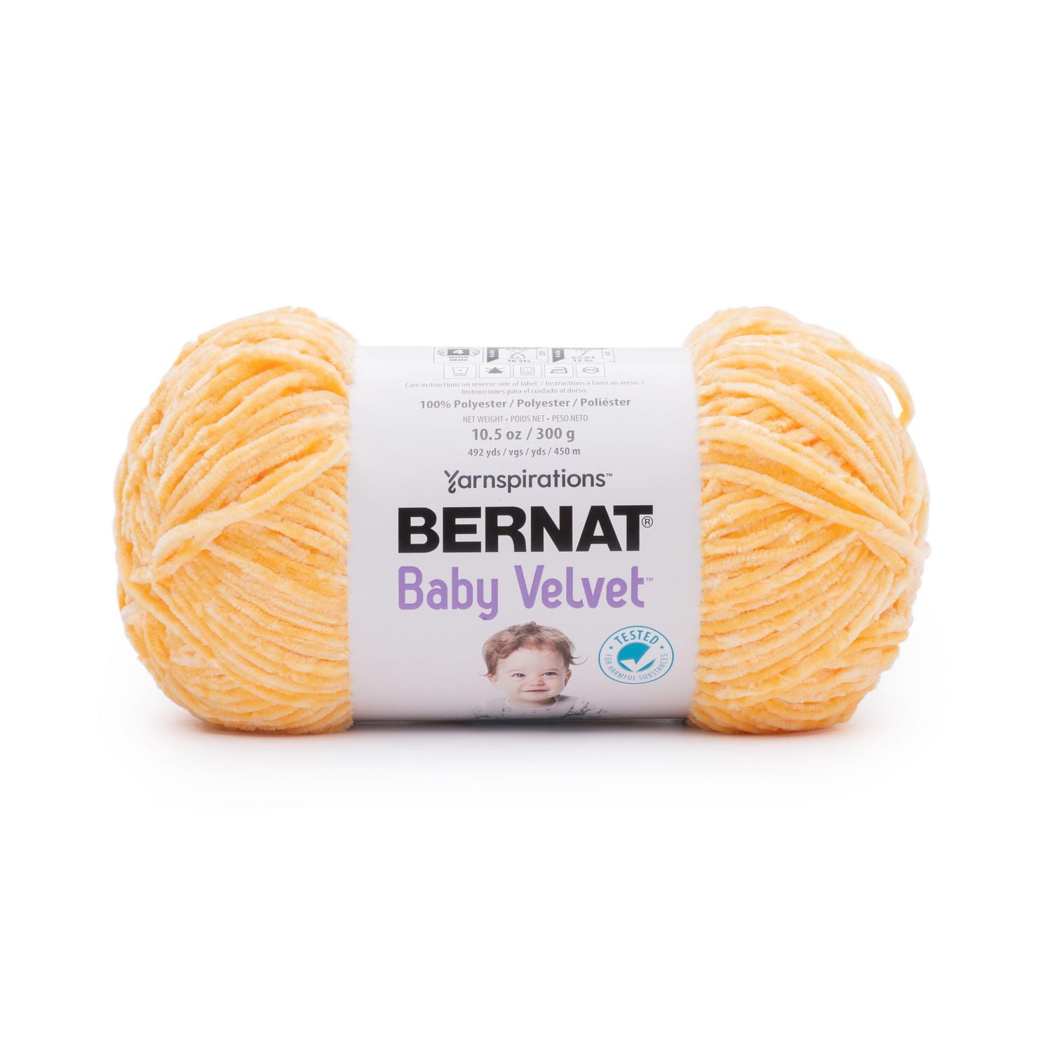Bernat Baby Velvet Yarn (300g/10.5 oz), Yellow Walmart Canada