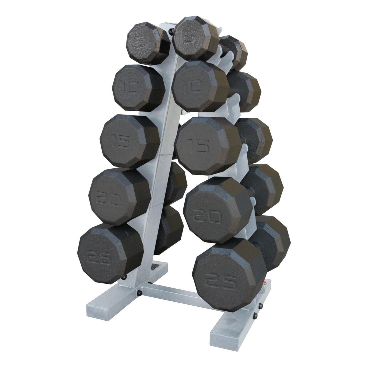 Gold's gym 24 inch utility rack with 150 lb cast iron dumbbell set sale