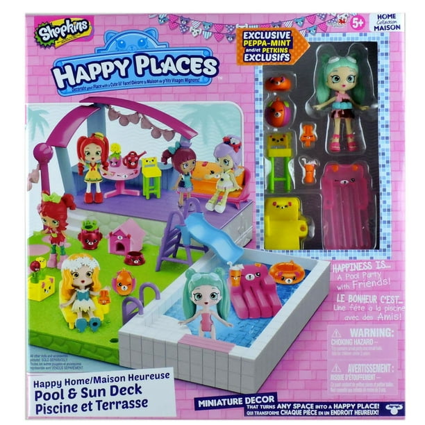 SHOPKINS HAPPY PLACES House + Accessories Pool And Deck $35.00