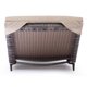 Chaise longue 1 pièce en osier synthétique pour extérieur Gemini de Zuo Modern en brun – image 4 sur 4