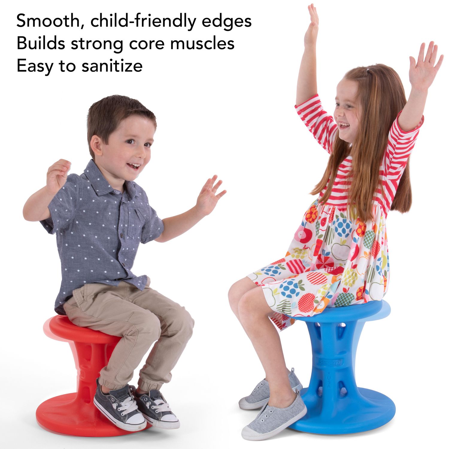 Simplay3 Big Wiggle Chair - Blue 14 in