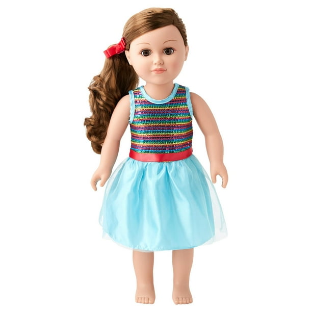 My Life As Rainbow Flip Sequin Dress for 18” Dolls, 1 Piece 