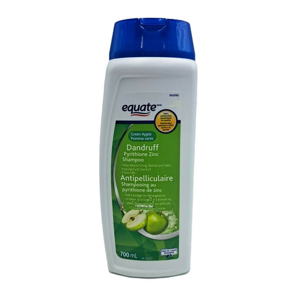 Equate Green Apple Dandruff Pyrithione Zinc Shampoo, 700 ml