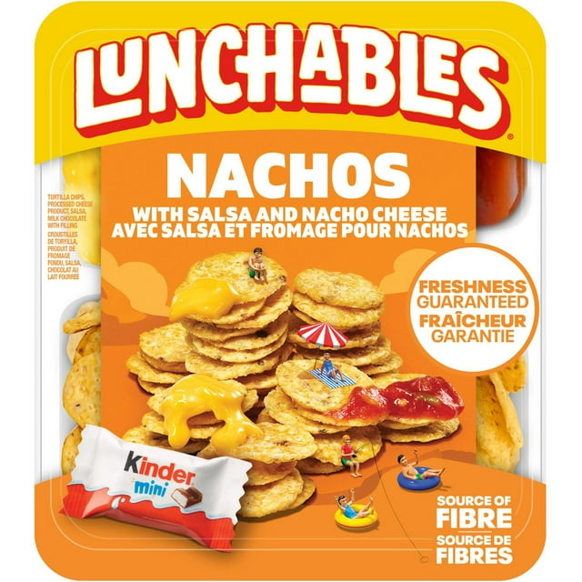 Lunchables Nachos with Salsa and Nacho Cheese, 131 g Kit Tray