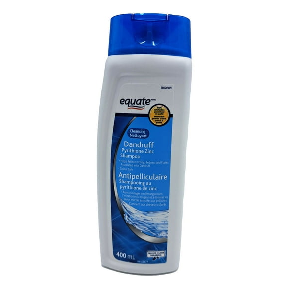 Equate Cleansing Dandruff Pyrithione Zinc Shampoo, 400 mL