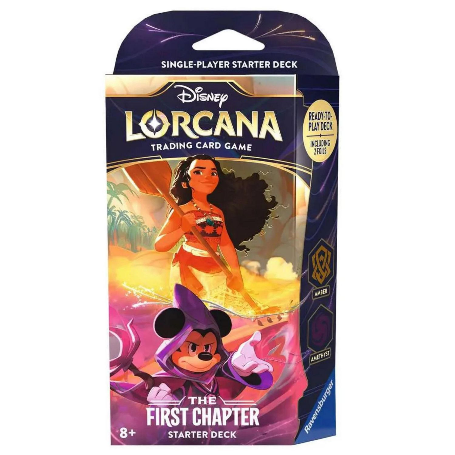 Ravensburger Disney Lorcana Trading Card Games: The First Chapter Starter  Deck - Amber & Amethyst 