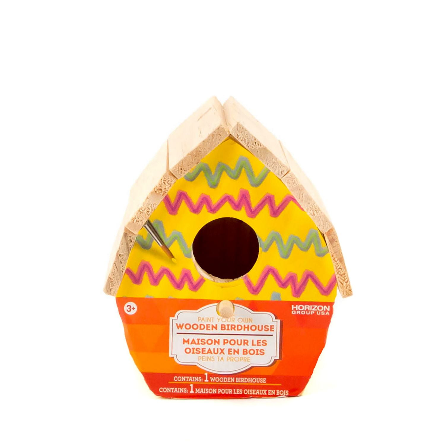 Horizon Group Usa Wooden Birdhouse With Slat Roof Canada