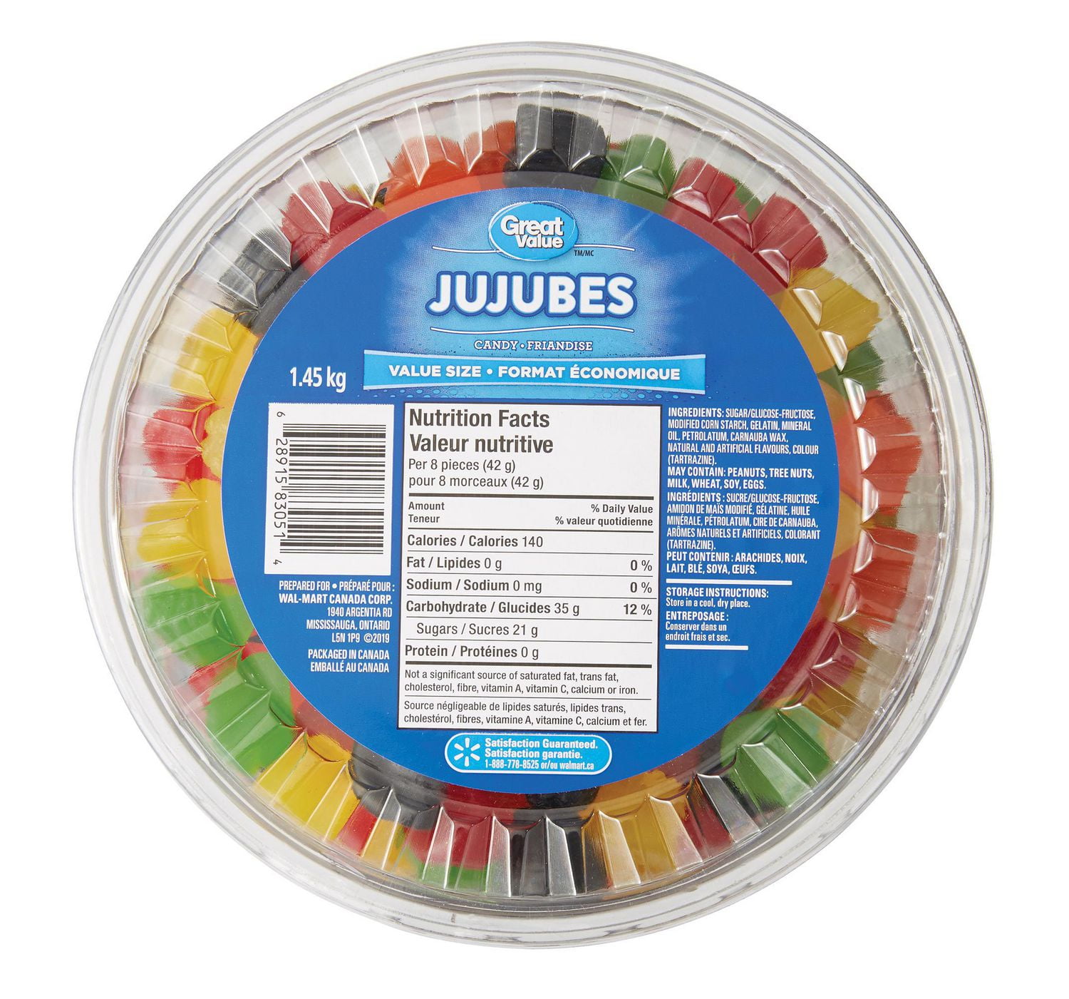 Great Value Jujubes Candy Walmart Canada