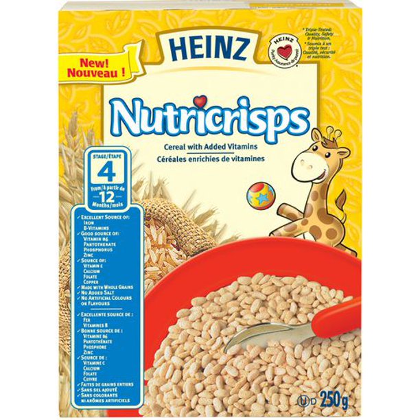 Nutricrisps - Céréales enrichies de Vitamines (6) 250ml
