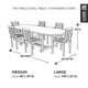 Grande Couverture de Table Rectangle/Ovale de Belltown Classic Accessories – image 2 sur 9