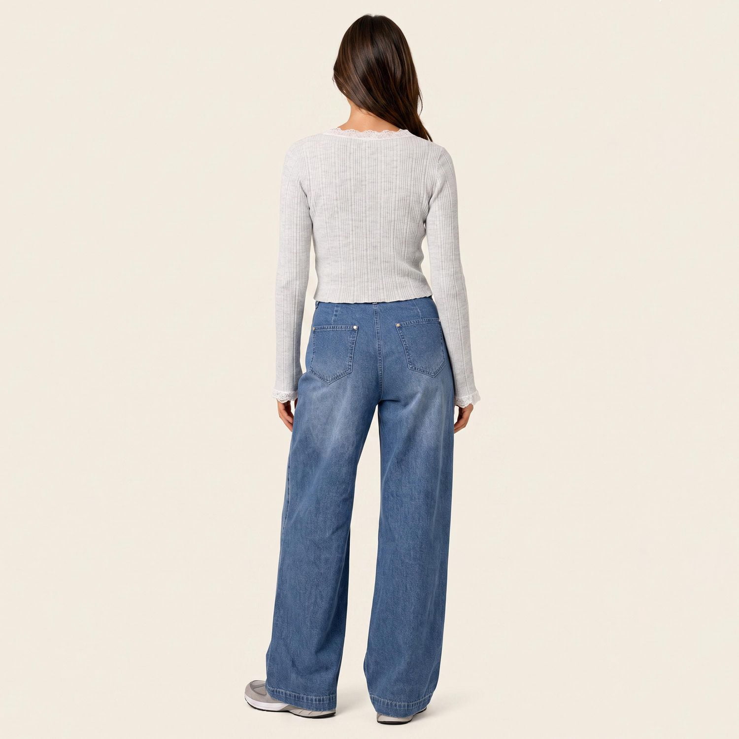 Bloom Girl, Wide Leg Denim Trouser, XS-XL - Walmart.ca