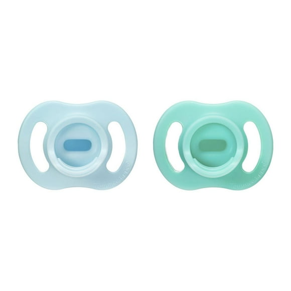 Tommee Tippee Ultra-light StayPut Pacifier, One-Piece Silicone Design, 0-6m, 2 Pack, TT CTN 2X 0-6M ULTRALIGHT PACI
