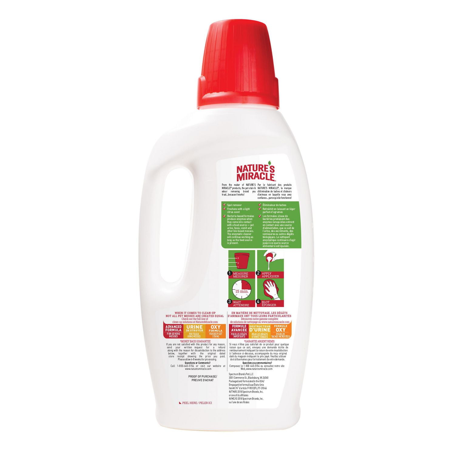 Nature's miracle stain outlet and odor remover walmart