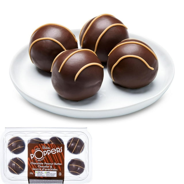 Charlotte’s Chocolate Peanut Butter Cake Poppers