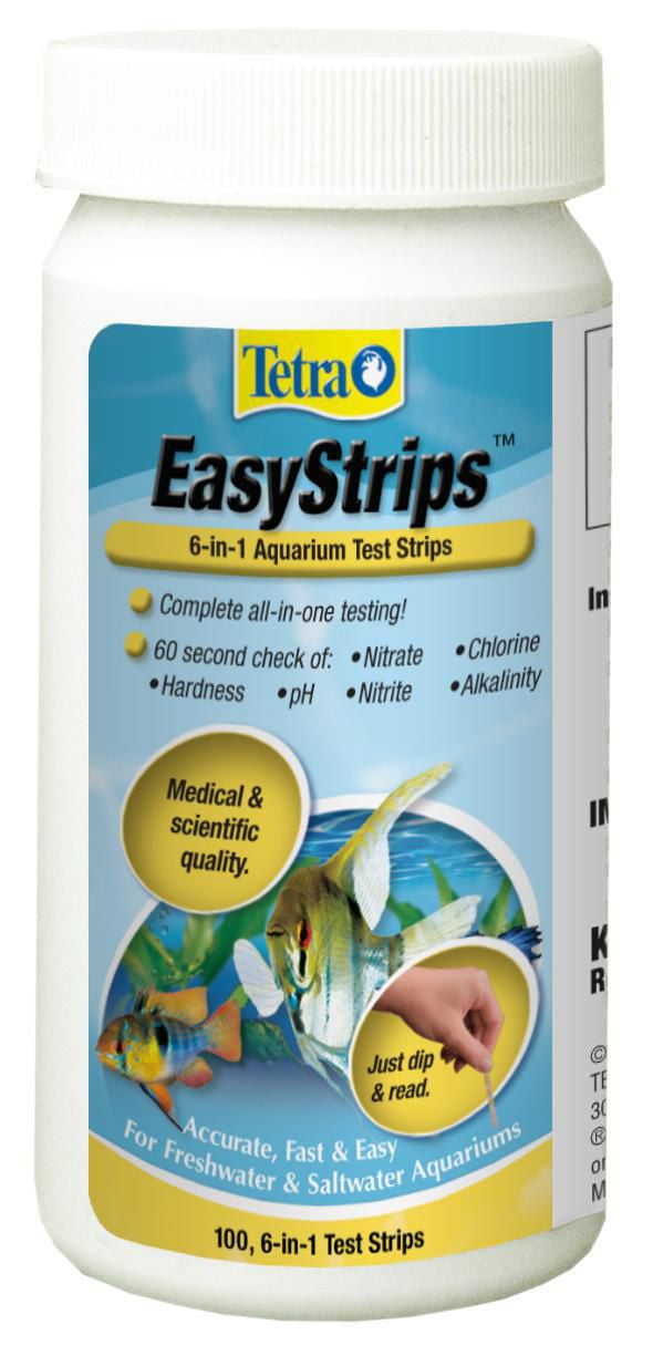 6 in 1 aquarium test strips