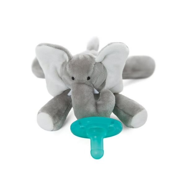 WubbaNub - Sucette pour bébé nouveau-né avec animal en peluche - Éléphant