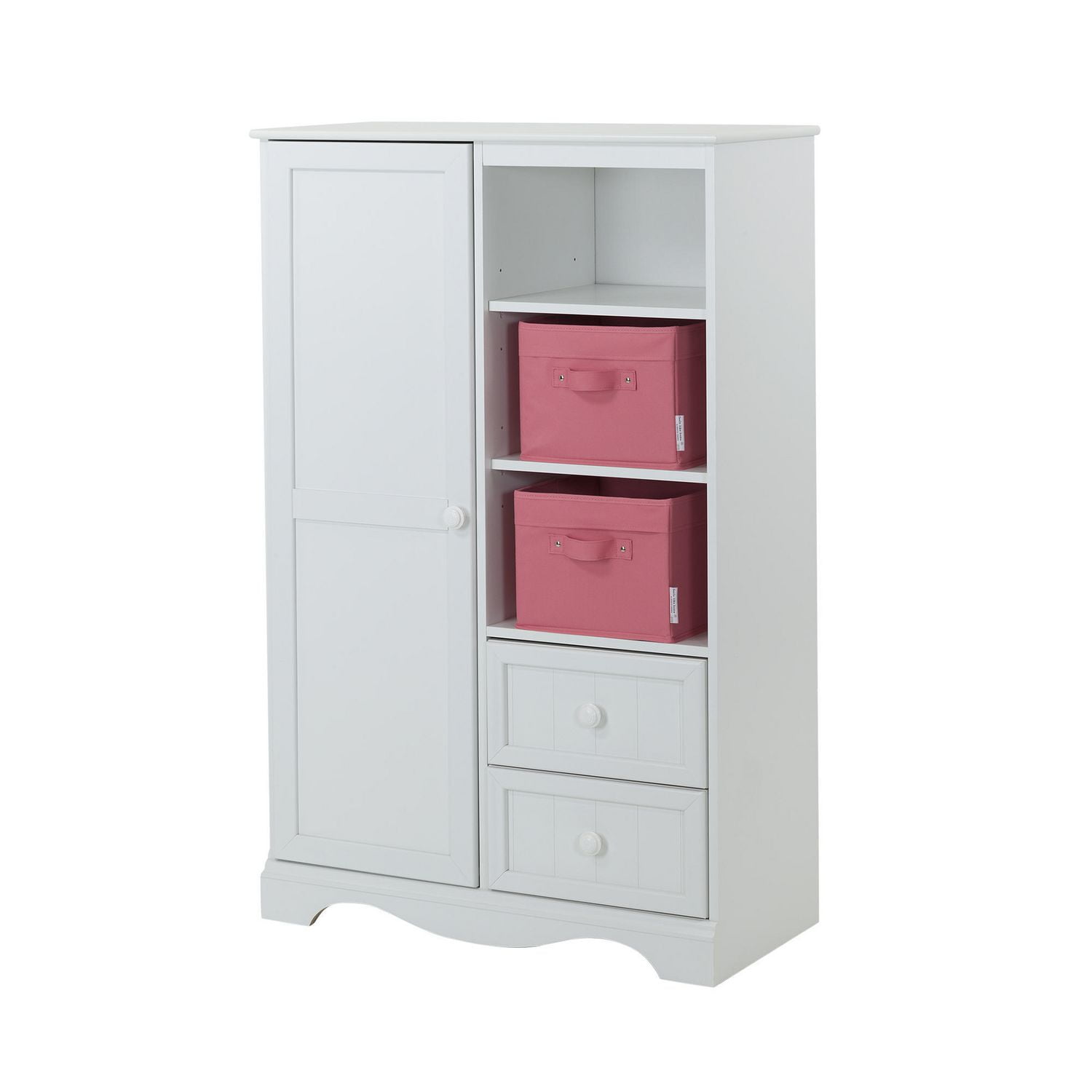 South Shore Savannah Armoire with 2 Canvas Storage Baskets Walmart Canada