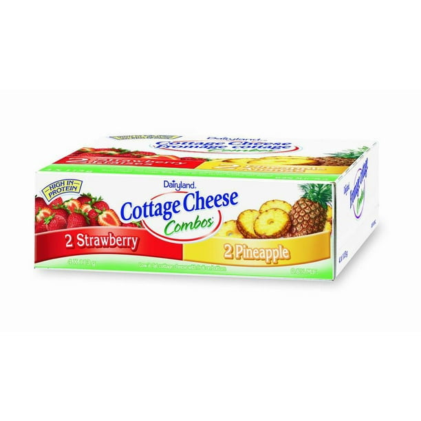 Dairyland Fromage Cottage Combos - fraises/ananas