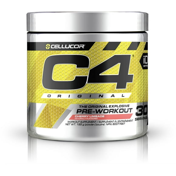 Cellucor C4 Original Pre Workout Powder, Energy Drink Supplement with Creatine, Nitric Oxide & Beta Alanine, Cherry Limeade, 30 Servings