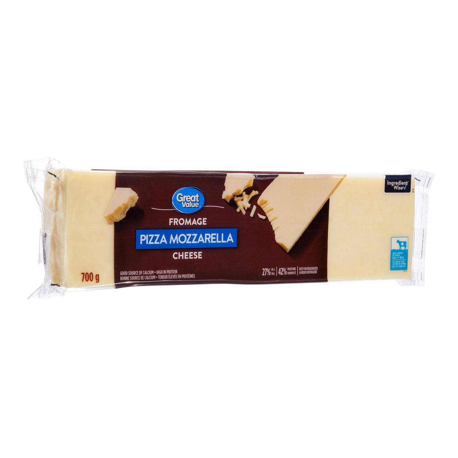 Great Value Pizza Mozzarella Cheese (Value Size), 700 g