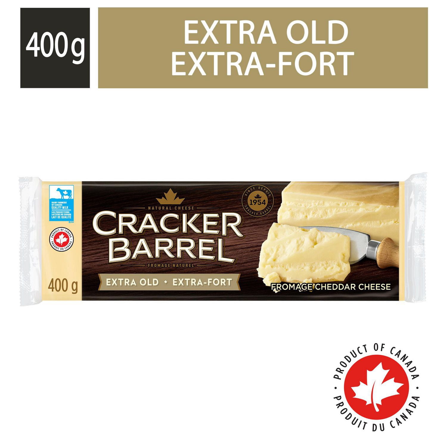 Cracker Barrel Cheese Cheddar Extra Old, 400g