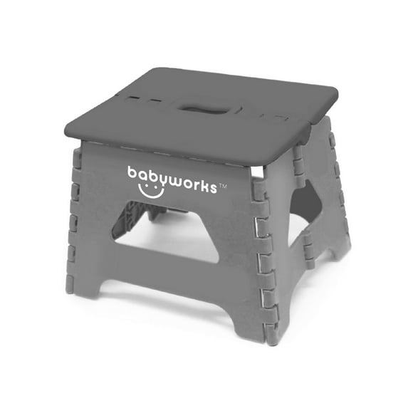 babyworks™ Folding Step Stool - Grey