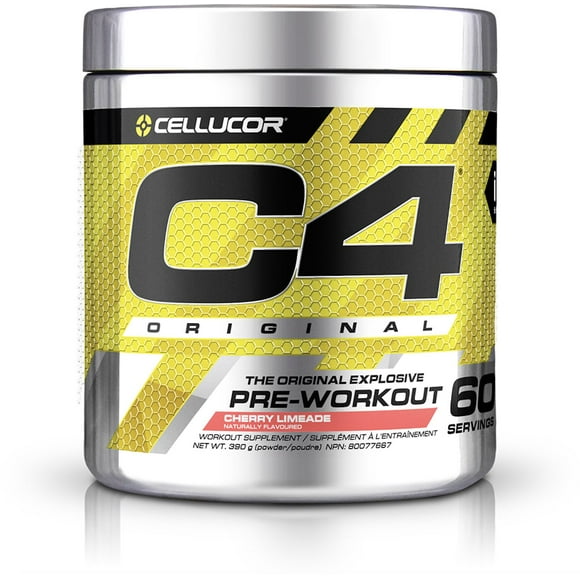 Cellucor C4 Original Pre Workout Powder, Energy Drink Supplement with Creatine, Nitric Oxide & Beta Alanine, Cherry Limeade, 60 Servings