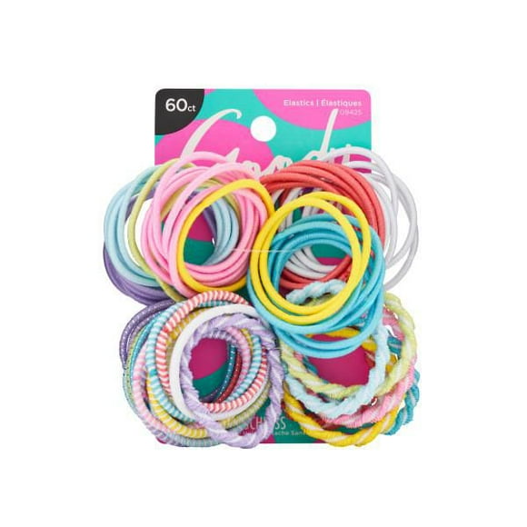 Goody Kids Ouchless Styling Essentials Hair Elastics - Assorted - 60 Ct, Goody Kids Elastics