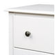 Table de chevet haute à 2 tiroirs Monterey de Prepac en blanc avec compartiment ouvert – image 3 sur 3