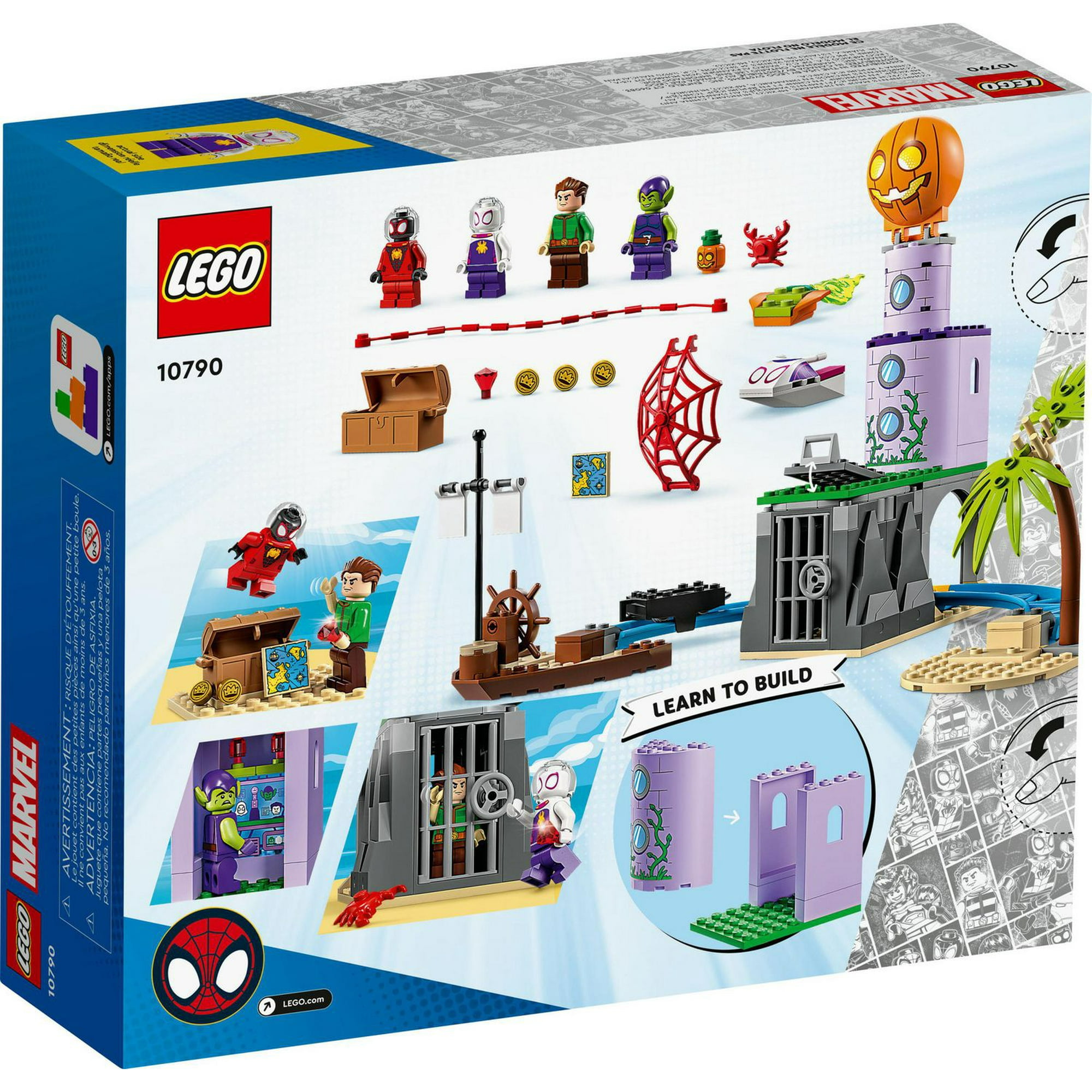 LEGO Marvel Team Spidey at Green Goblin's Lighthouse 10790, Toy for Kids  ages 4+ with Pirate Shipwreck, Miles Morales Minifigure & More, Spidey and His  Amazing Friends Series 