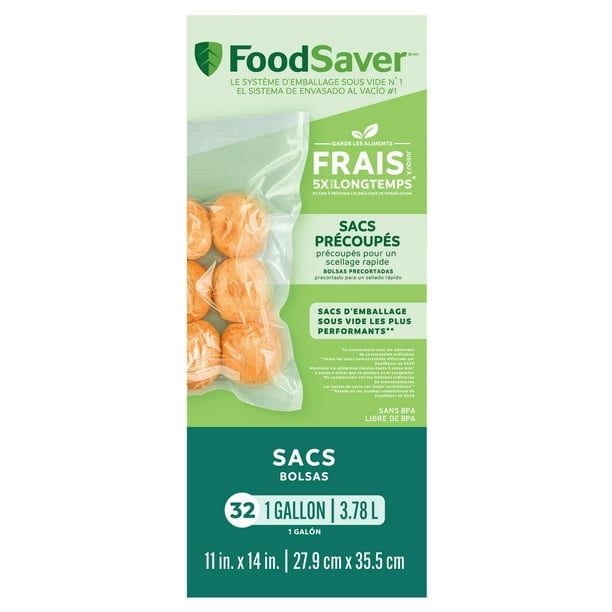 FoodSaver® Gallon Size Heat-Seal Vacuum Sealer Bags, 32 Count  FSFSBF0326-033